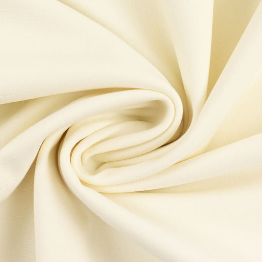 Kokvilnas cilpiņtrikotāža - piena balta 240 g/m²