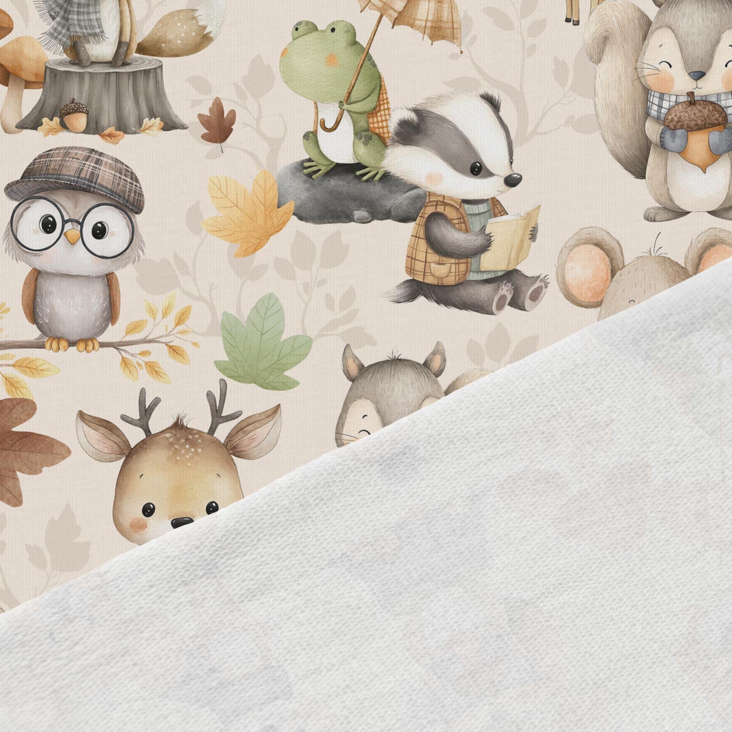 Kokvilnas cilpiņtrikotāža - pūcīte un citi zvēri 250 g/m²