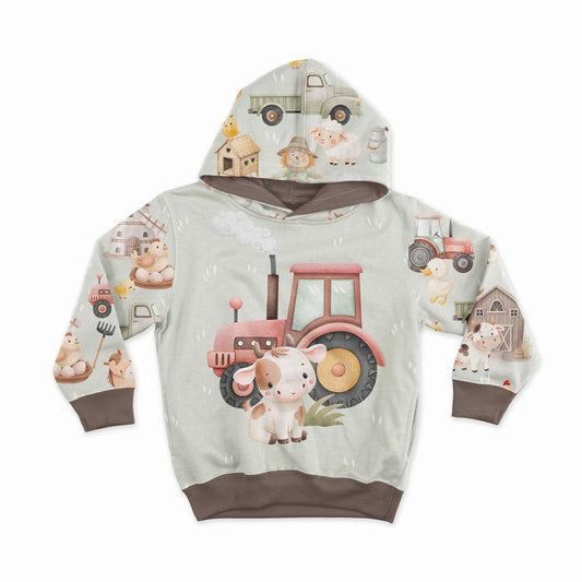 Attēls ar Kokvilnas cilpiņtrikotāža - raibā fermas dzīve 250 g/m² | Dizains - 04 – pieejams Šarlotes audumi