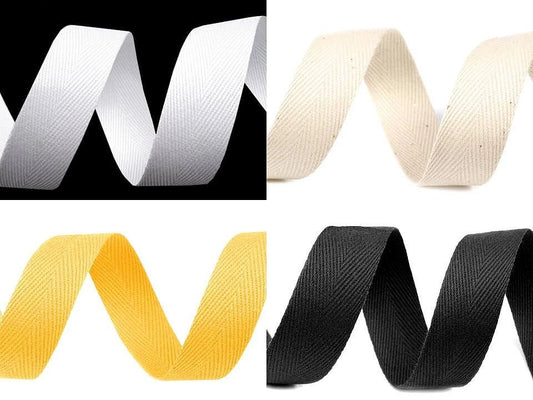 Kokvilnas lenta |skujiņas pinuma | 20 mm| dažādos toņos