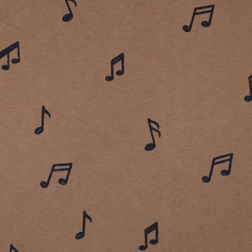 Attēls ar Kokvilnas siltināta trikotāža - mūzika 285 g/m² – pieejams Šarlotes audumi