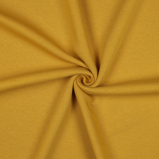 Kokvilnas siltināta trikotāža - sinepju 285 g/m²