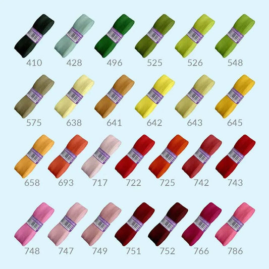 Kokvilnas slīpā diega lenta 20 mm - tonis 725 (3m iepakojums)