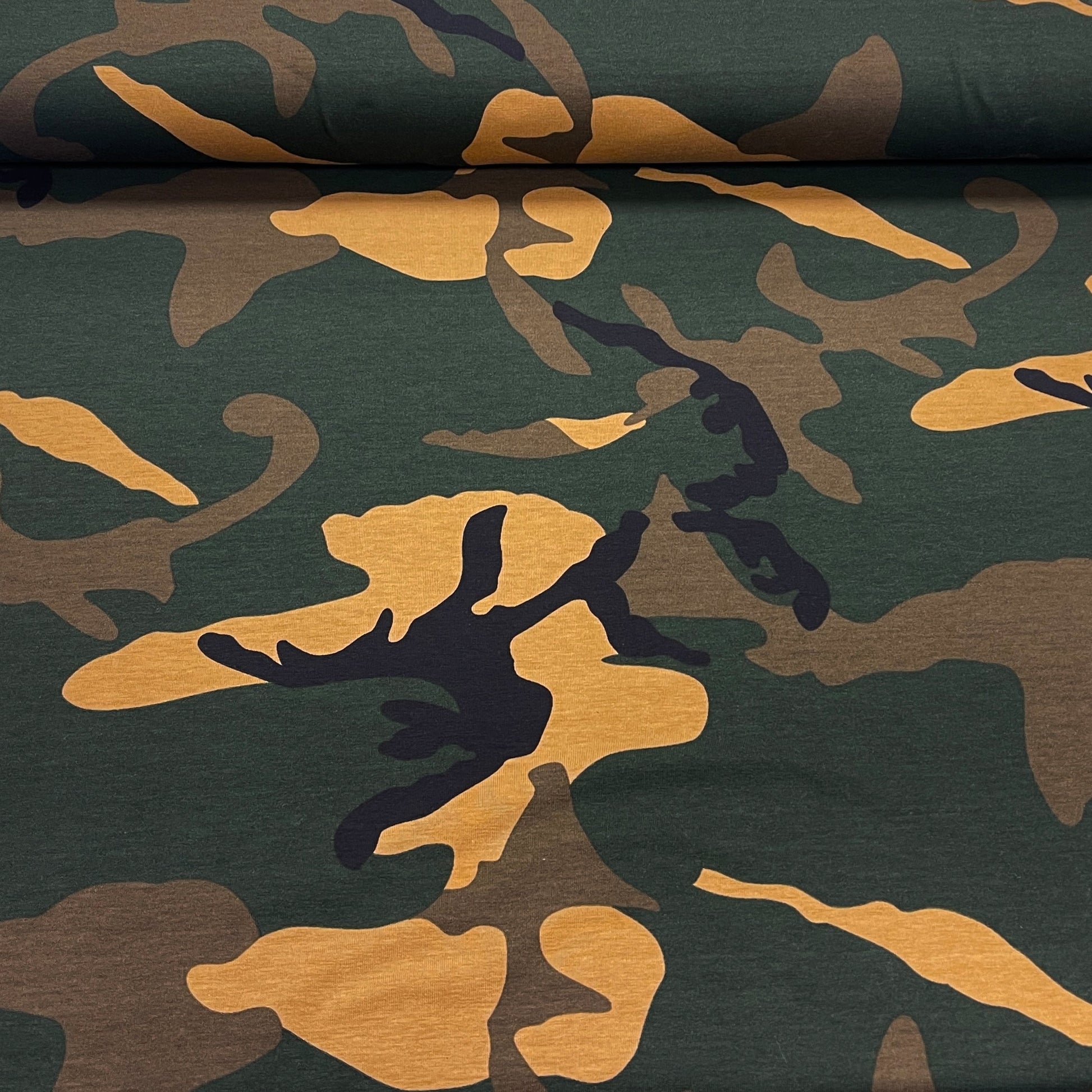 Kokvilnas trikotāža - kamuflāža 200 g/m²