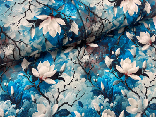 Kokvilnas trikotāža - magnolijas 200 g/m²