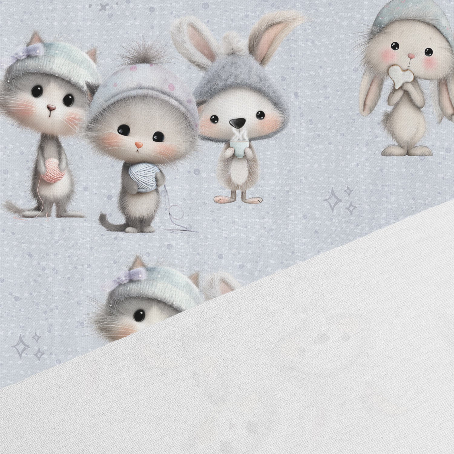 Kokvilnas trikotāža - pelītes 200 g/m²