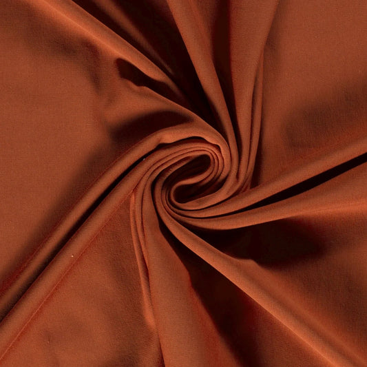 Attēls ar Kokvilnas trikotāža - tumši oranžs ķieģeļu 210 g/m² – pieejams Šarlotes audumi