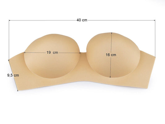 Bra insert / push-up padding, one-piece, size 36 – available at Šarlotes audumi