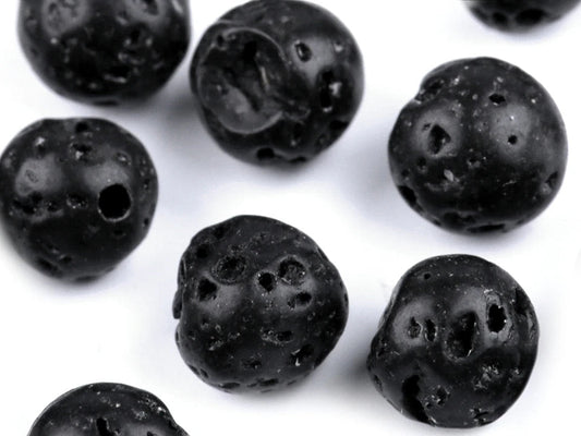 Lavas pērlītes| Ø7 mm| 20 gab.