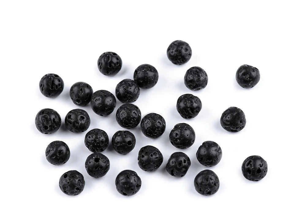 Lavas pērlītes| Ø7 mm| 20 gab.