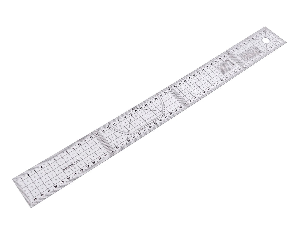 Lineāls ar atzīmēm 5x50 cm