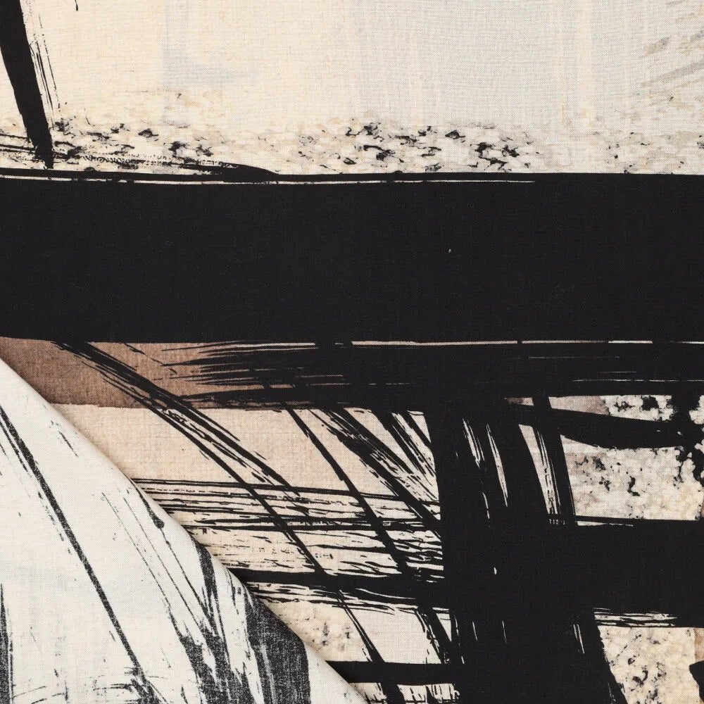 Lins ar viskozi - melni otras triepieni 120 g/m²