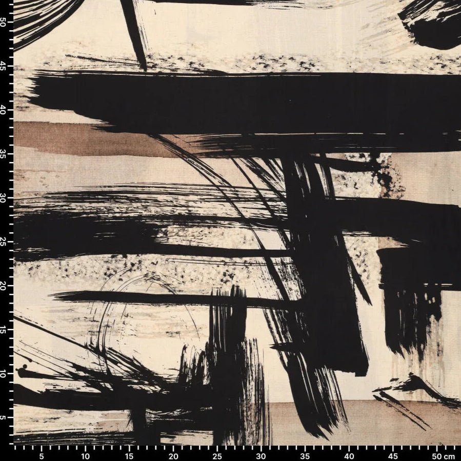 Lins ar viskozi - melni otras triepieni 120 g/m²