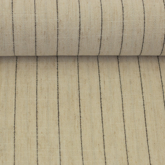 Lins ar viskozi - svītras uz dabīgi bēša fona 200 g/m²