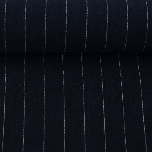 Lins ar viskozi - svītras uz tumši zila fona 200 g/m²