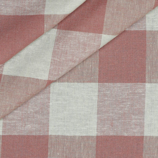 Lins ar viskozi - vecrozā rūtains 145 g/m²