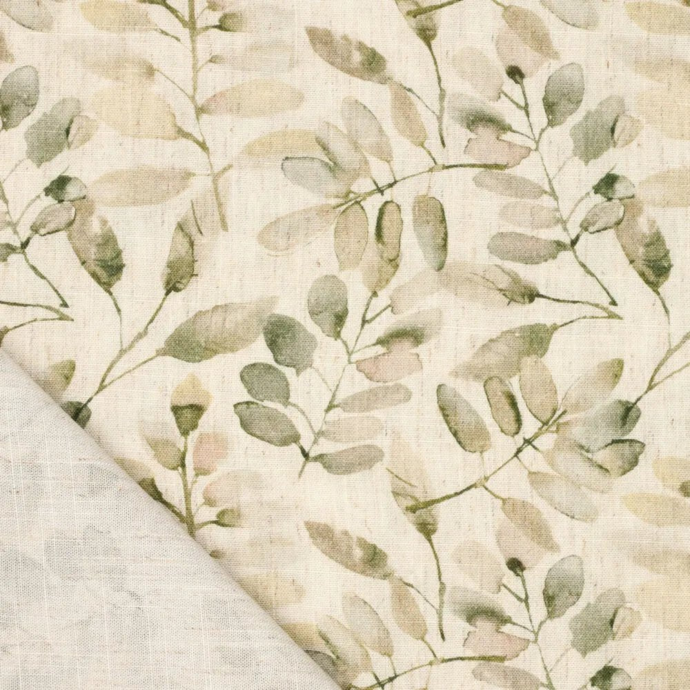 Lins ar viskozi - zaļas lapas uz dabīga fona 180 g/m²