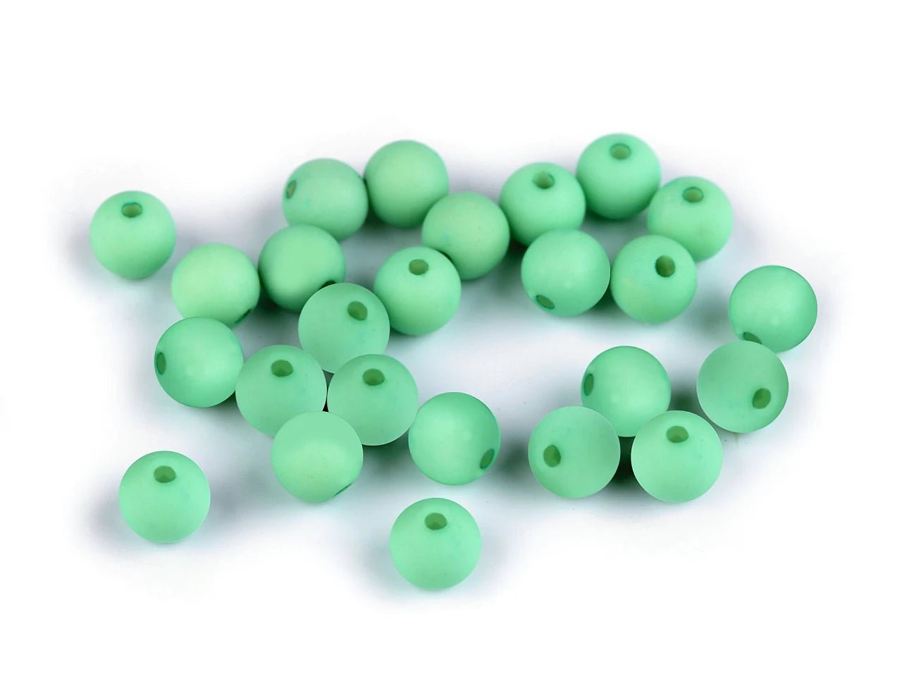 Matētas akrila pērlītes Ø8 mm 25 gab.| dažādu toņu