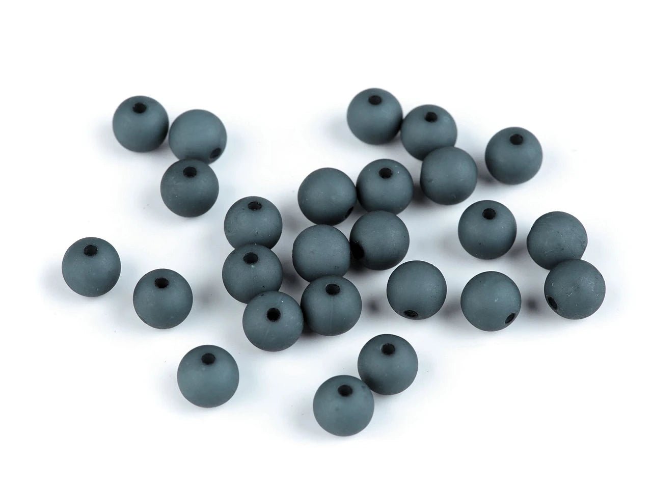 Matētas akrila pērlītes Ø8 mm 25 gab.| dažādu toņu