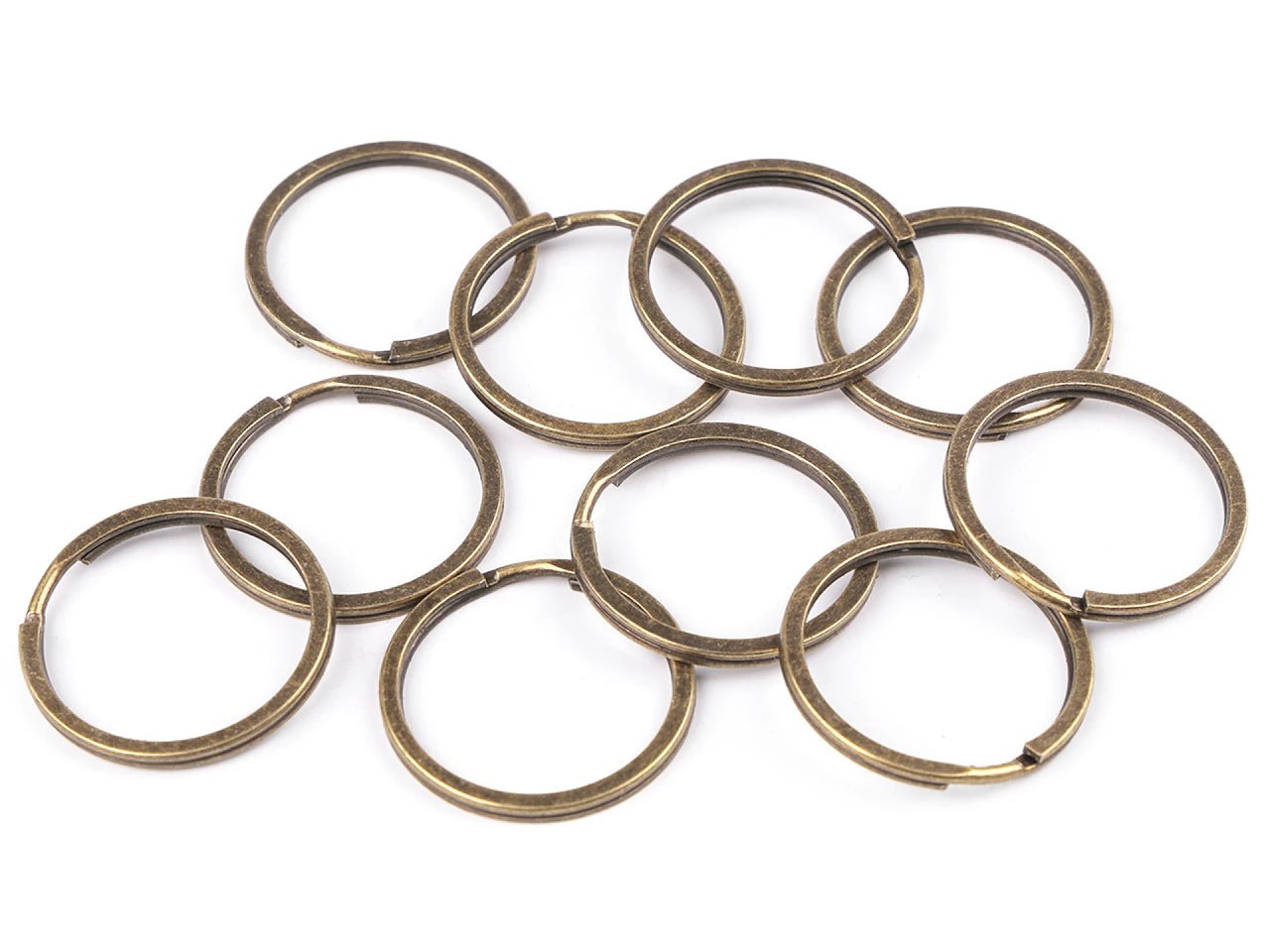 Metāla atslēgu piekariņš riņķis |Ø30 mm| 10 gab.| dažādu toņu