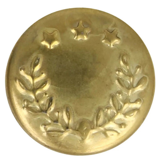 Metāla džinsa poga 14 mm - zelta metālika