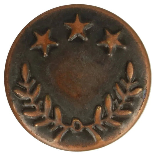 Metāla džinsa poga 17 mm - vara