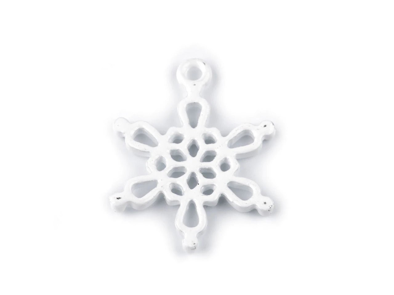 Metāla piekariņš – sniegpārsla Ø18 mm|20 gb