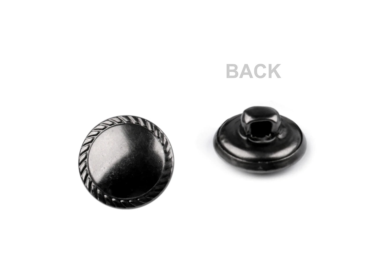 Metāla pogas uz kājiņas 12.7 mm |dažādu toņu