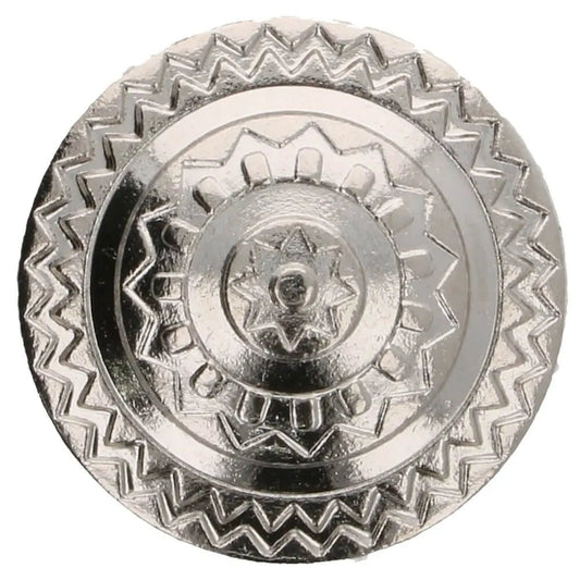 Metāla pogas uz kājiņas 20 mm - sudraba metāla