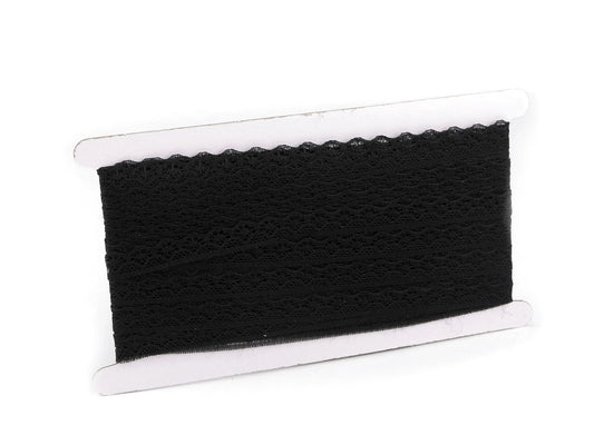 Mežģīne - 1,4 cm melna