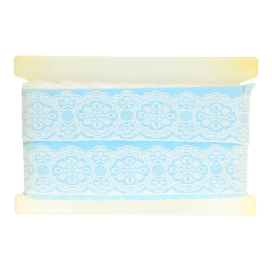 Attēls ar Mežģīne - 5 cm balta – pieejams Šarlotes audumi