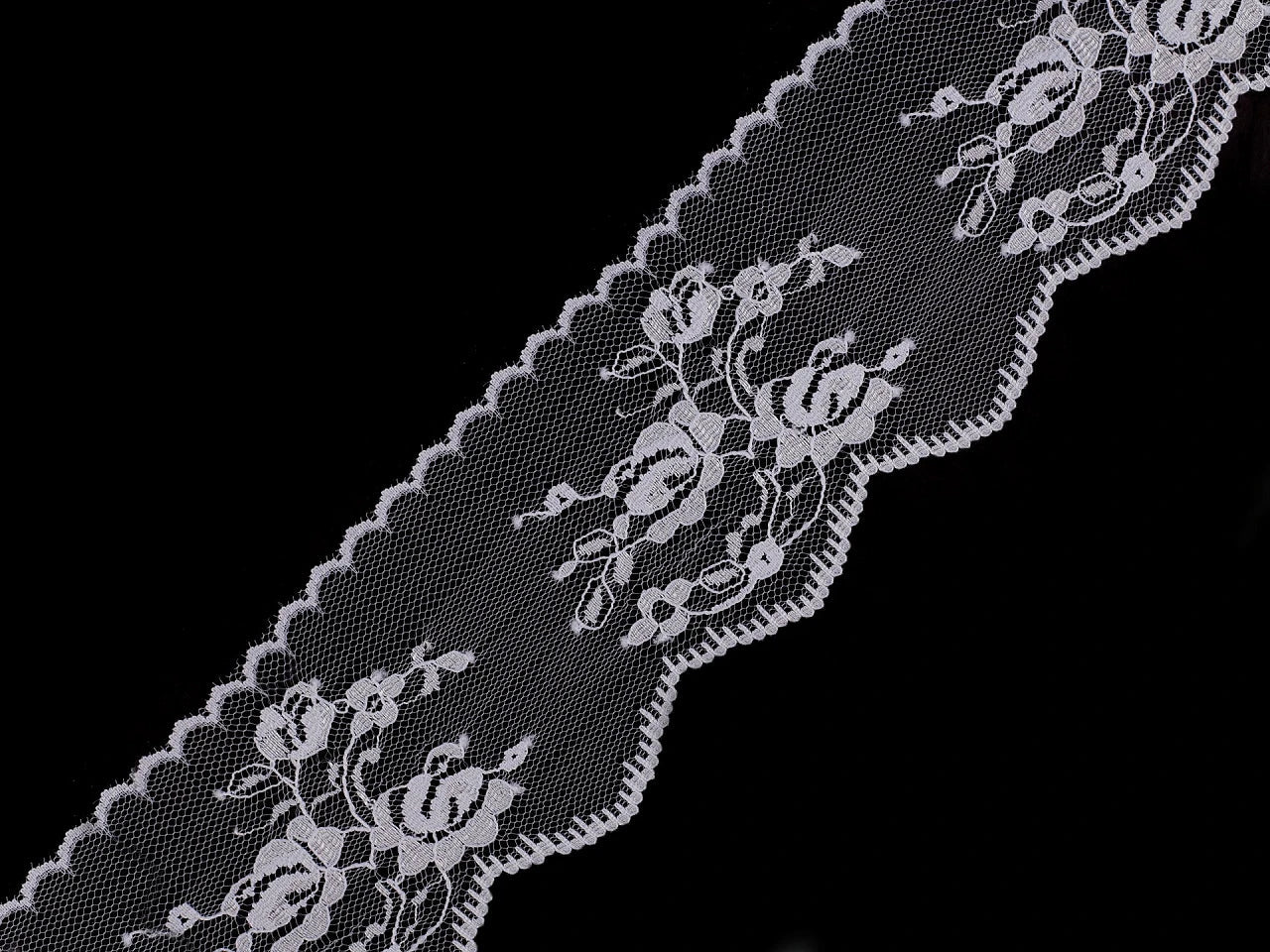 Mežģīne - 6,5 cm balta