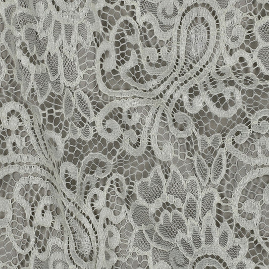 Image de tissu en dentelle - blanc chaud 130 g/m² – disponible chez Šarlotes audumi