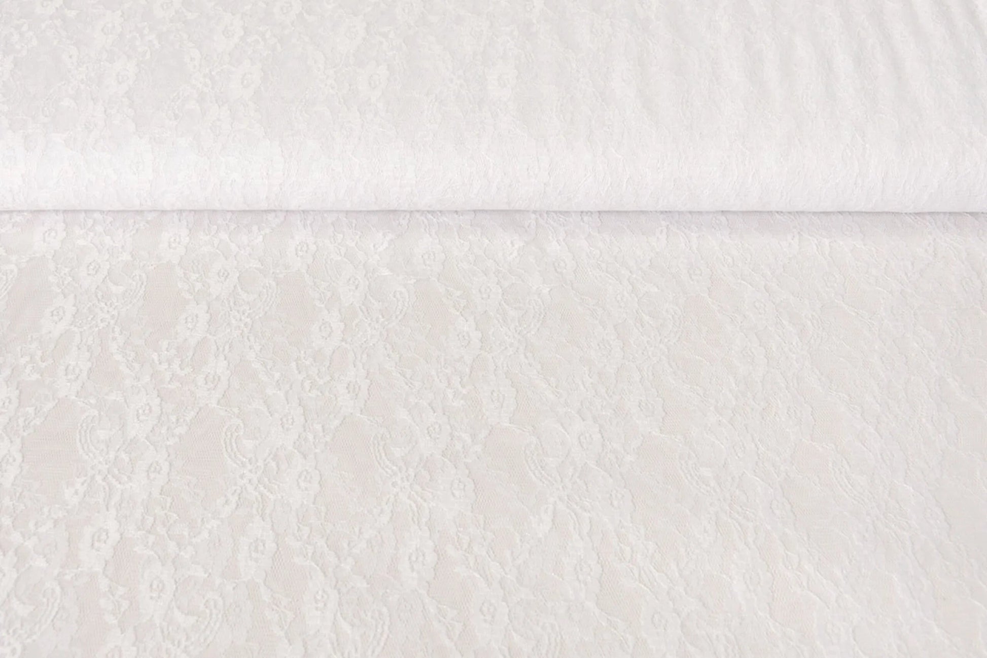 Mežģīņu audums smalks - balts 50 g/m²