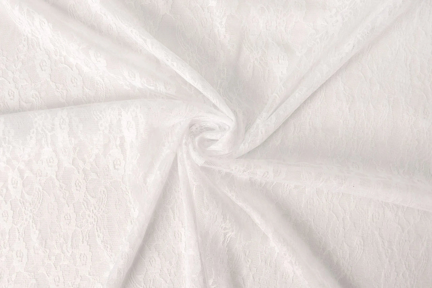 Mežģīņu audums smalks - balts 50 g/m²