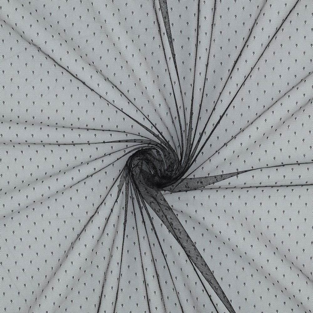 Mīksts tills ar pumpiņām - melns