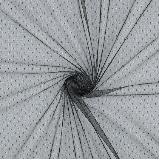 Mīksts tills ar pumpiņām - melns