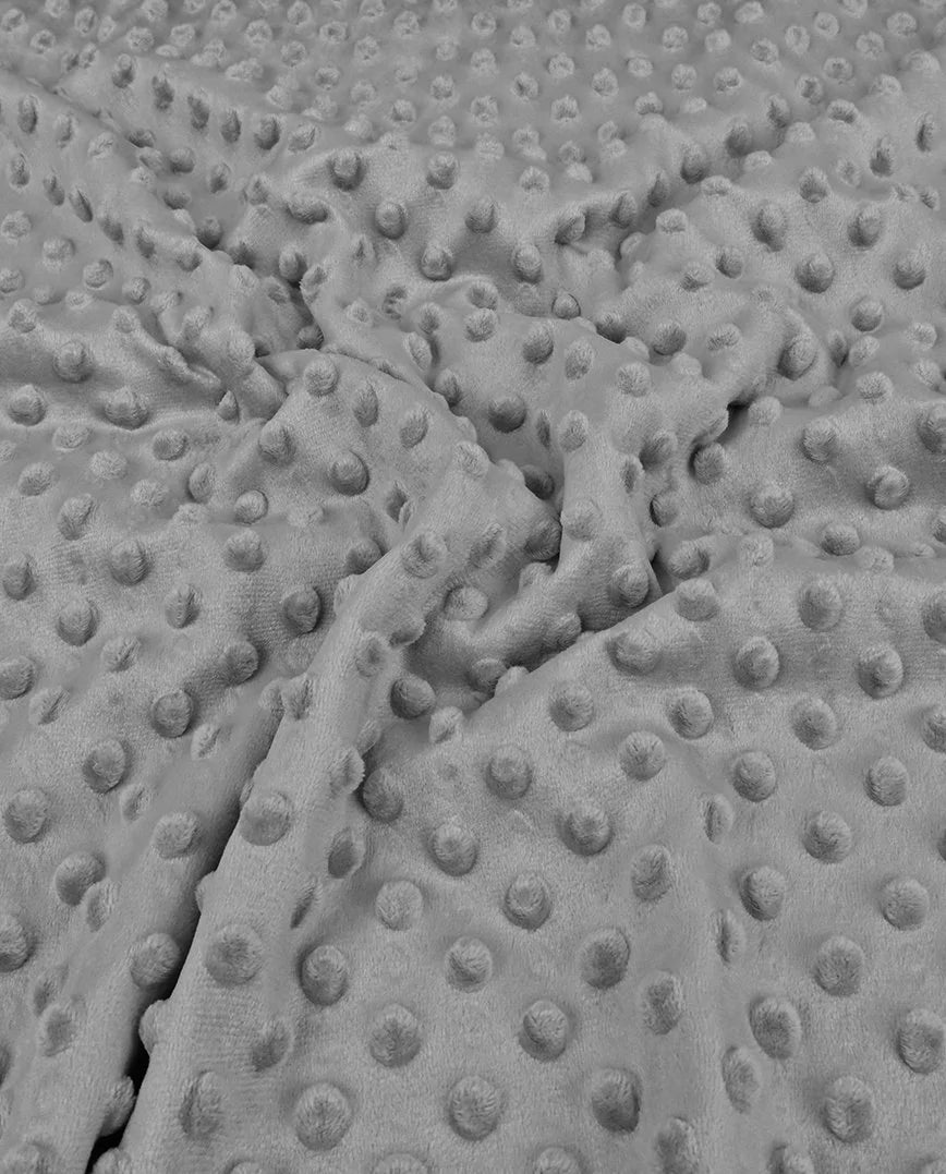 Minky flīss - tumši pelēks 260 g/m²