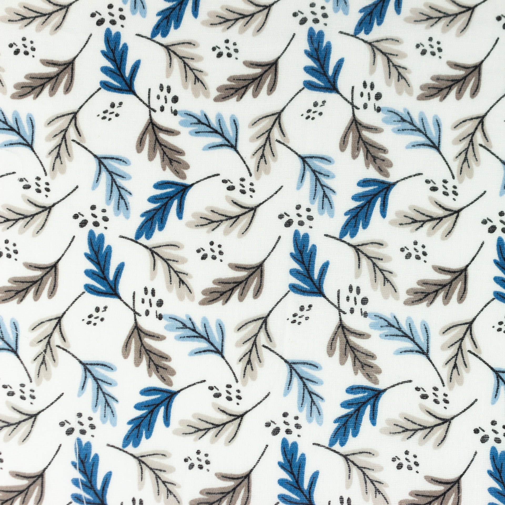 Muslīns - zilas ozola lapas 140 g/m²