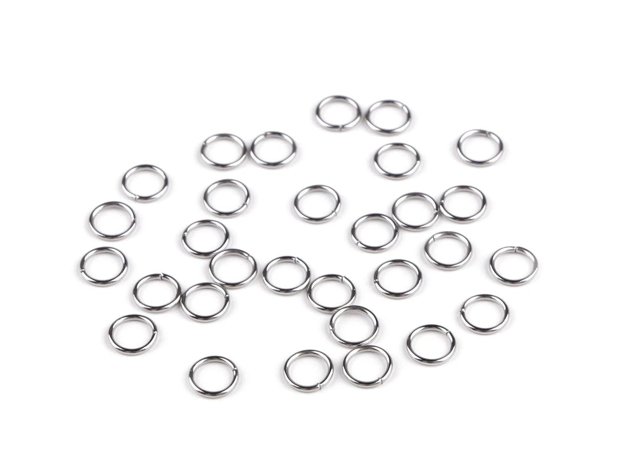 Attēls ar Nerūsējošā tērauda savienojošie gredzeni Ø6 - 10 mm (slēgti) 10g – pieejams Šarlotes audumi