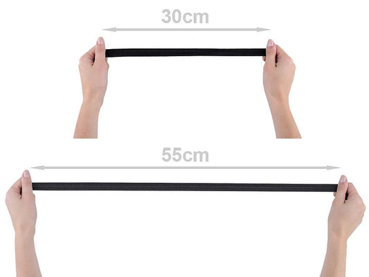 Attēls ar Pārlocītā gumija 1,8 cm balta – pieejams internetā Šarlotes audumi