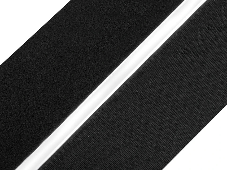 Image of self-adhesive Velcro tape, 8 cm – available online at Šarlotes audumi