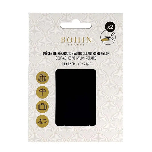 Pašlīmējošs ielāps Bohin 10x12 cm - tumši zils (2 gb.komplektā)