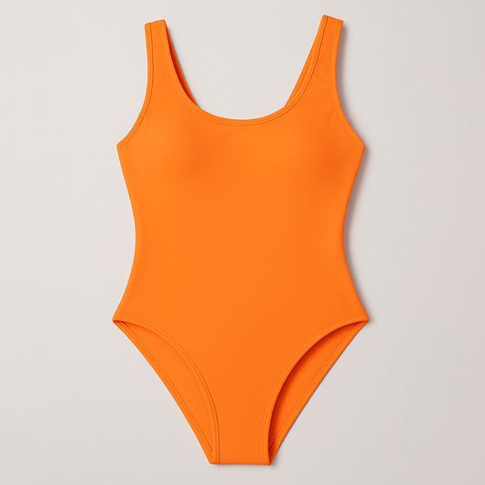 Peldkostīmu likras audums - koši oranžs 200 g/m²