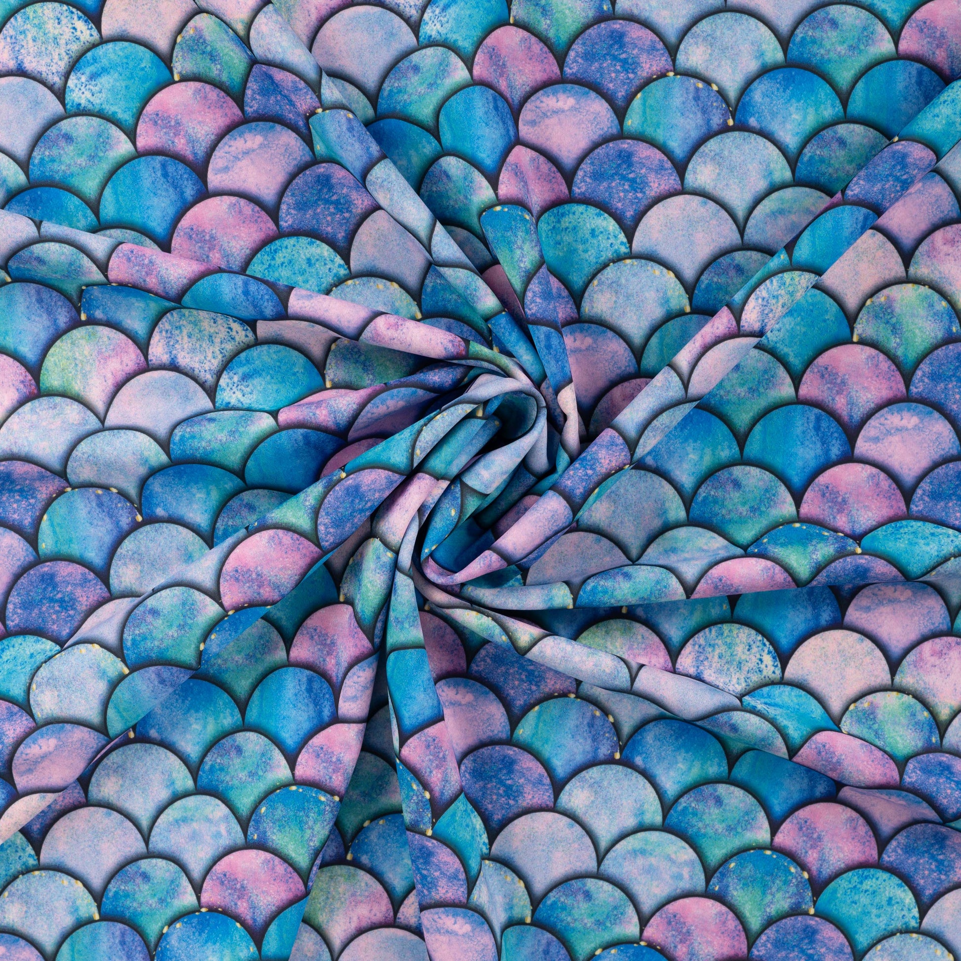 Peldkostīmu likras audums - krāsaini pusaplīšui 220 g/m² | UPF 50+