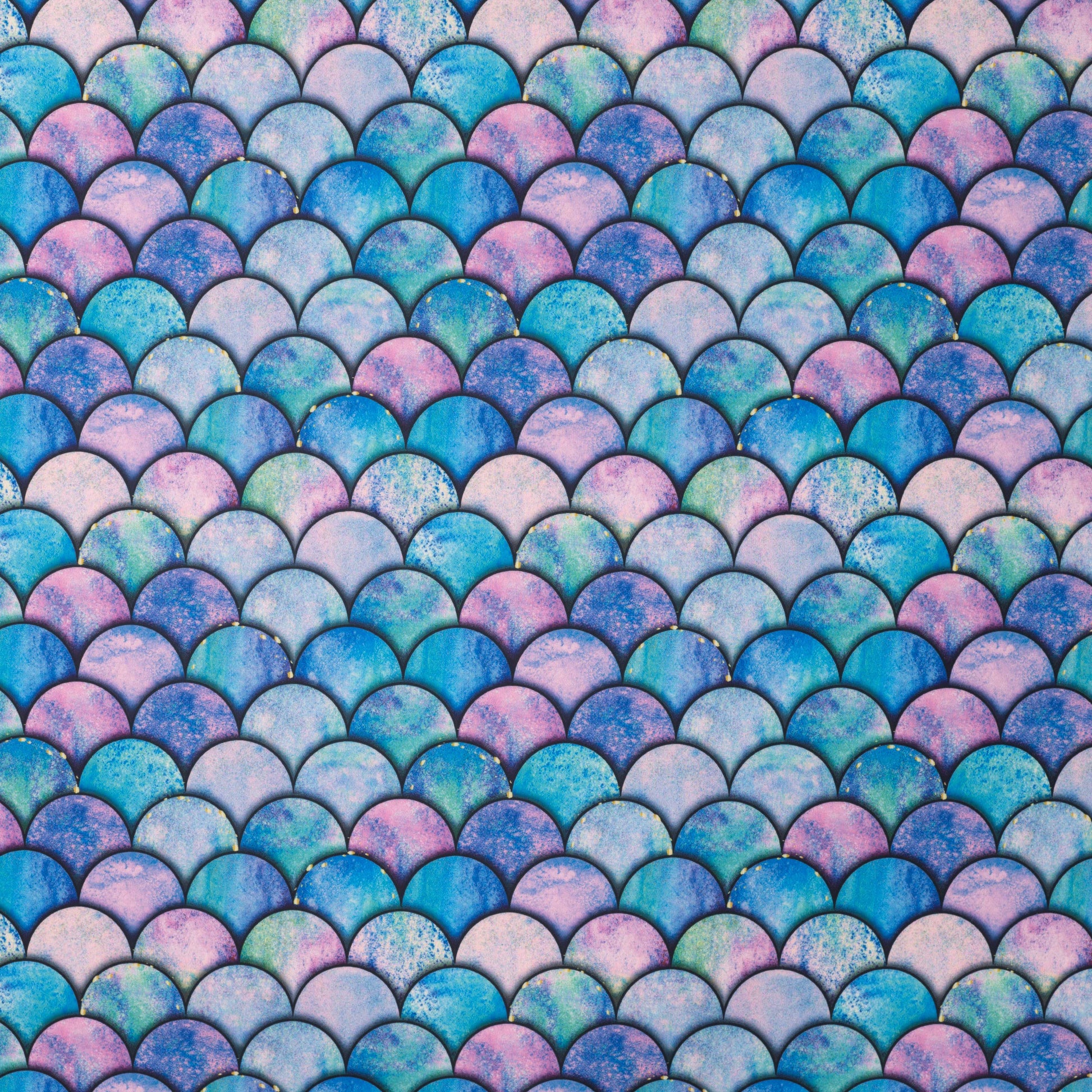 Peldkostīmu likras audums - krāsaini pusaplīšui 220 g/m² | UPF 50+