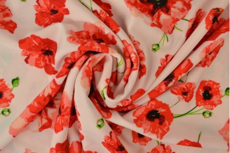 Peldkostīmu likras audums - magones 220 g/m²