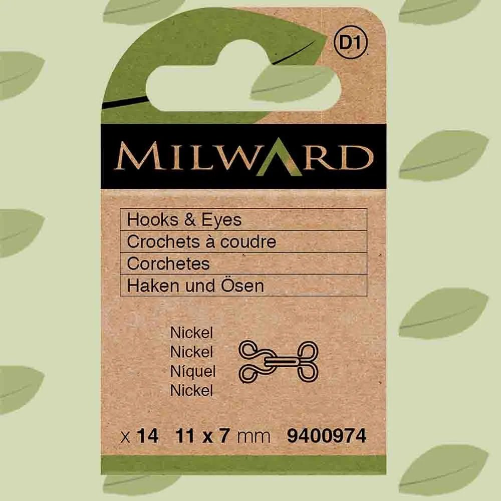 Piešujamie aizdares āķi un cilpas 11 x 7 mm - sudraba