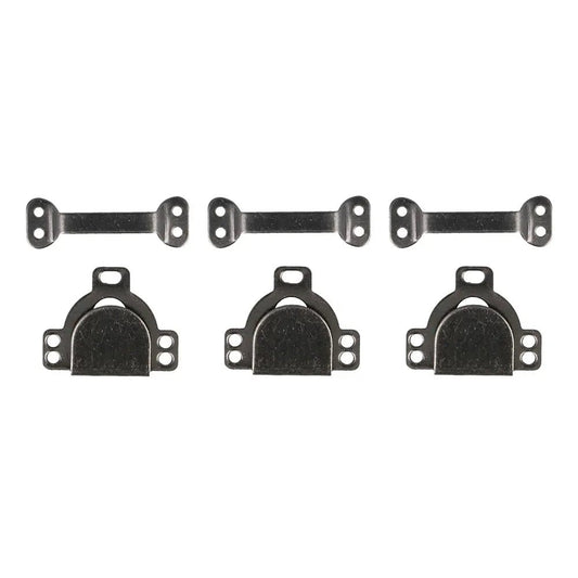 Piešujamie aizdares āķi un stienīši S izmērs - melni (iepakojumā 3 pāri)