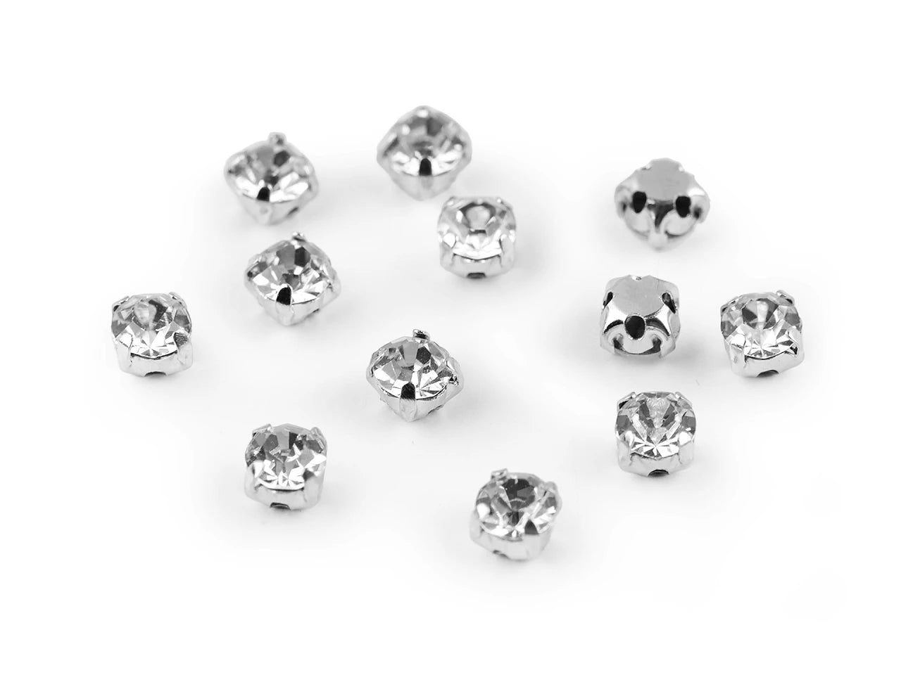 Piešujamie kristāli ar metāla ietvaru | Ø 4,3 mm, 10 gab.